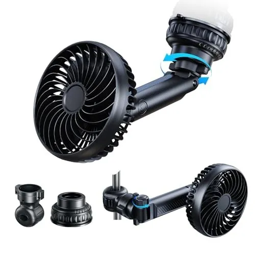 Анализатор цепей Battery Operated Car Fan 5000mAh Rechargeable Clip On Suction C