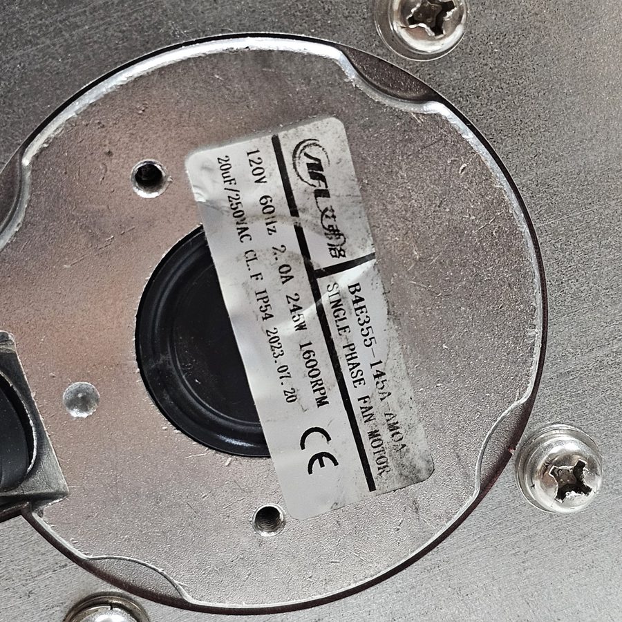 Вентилятор AFL B4E355-145A 120V 245W 2.0A Centrifugal Fan Motor — фото лота 2