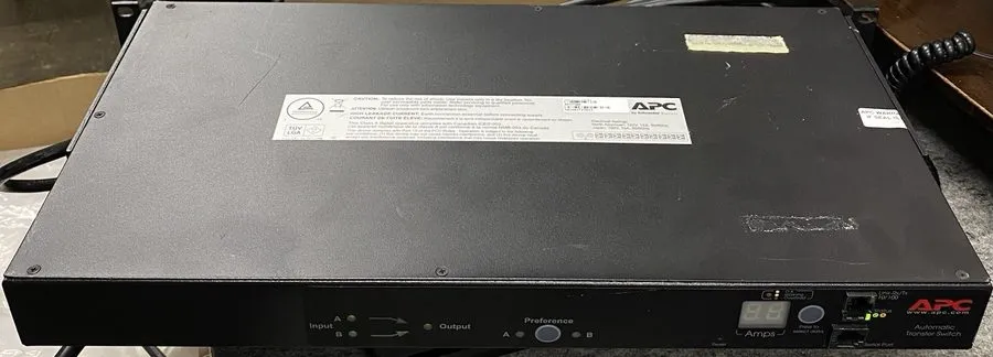Энергооборудование APC AP7750A Rack ATS Automatic Transfer Switch 100-120V 15A W