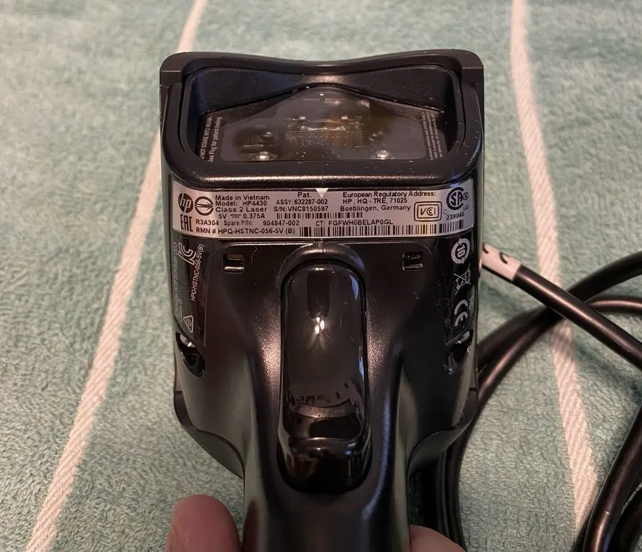 Сканер штрих-кода Assembly; HP HP4430 Handheld 2D Barcode Scanner w/ USB Cable,  — фото лота 2