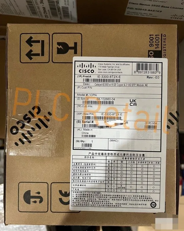 Коммутатор Cisco IE-3300-8T2X-E Industrial Ethernet Switch IE 3300 Series 2x SFP