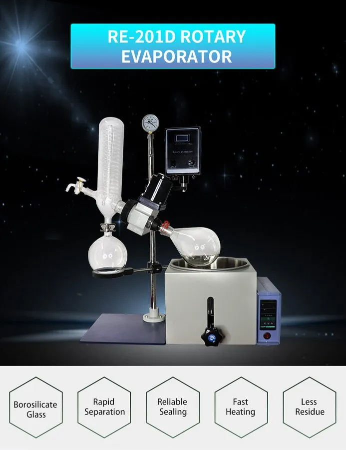 Ротационный испаритель 2L Rotary Evaporator Manual Lifting Rotary Evaporator Rot — фото лота 1