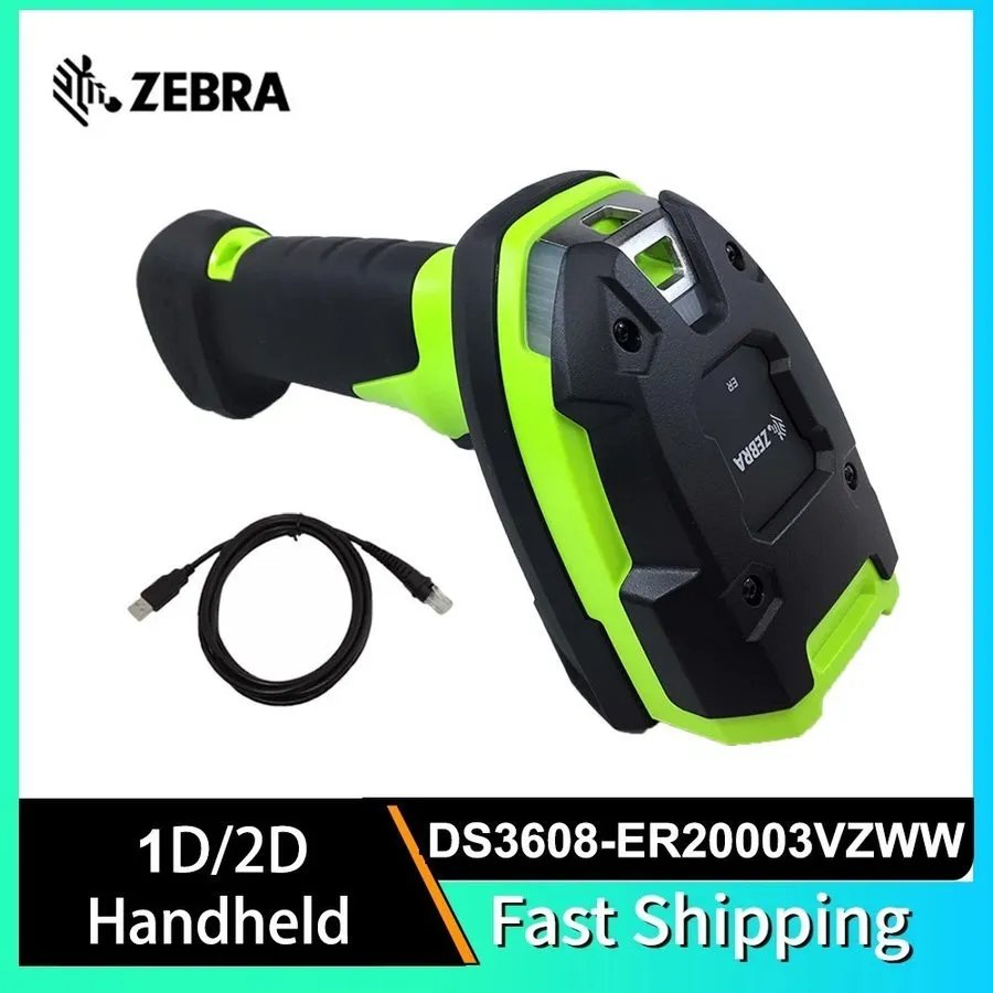 Сканер штрих-кода Zebra DS3608-ER20003VZWW 1D 2D Ultra-Rugged USB Handheld Corde