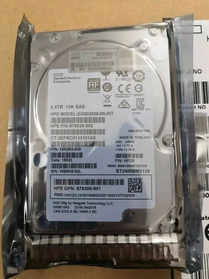 Жёсткий диск P28618-B21 P36212-001 HPE 2.4TB SAS 10K 2.5'' SFF BC HDD Hard Drive