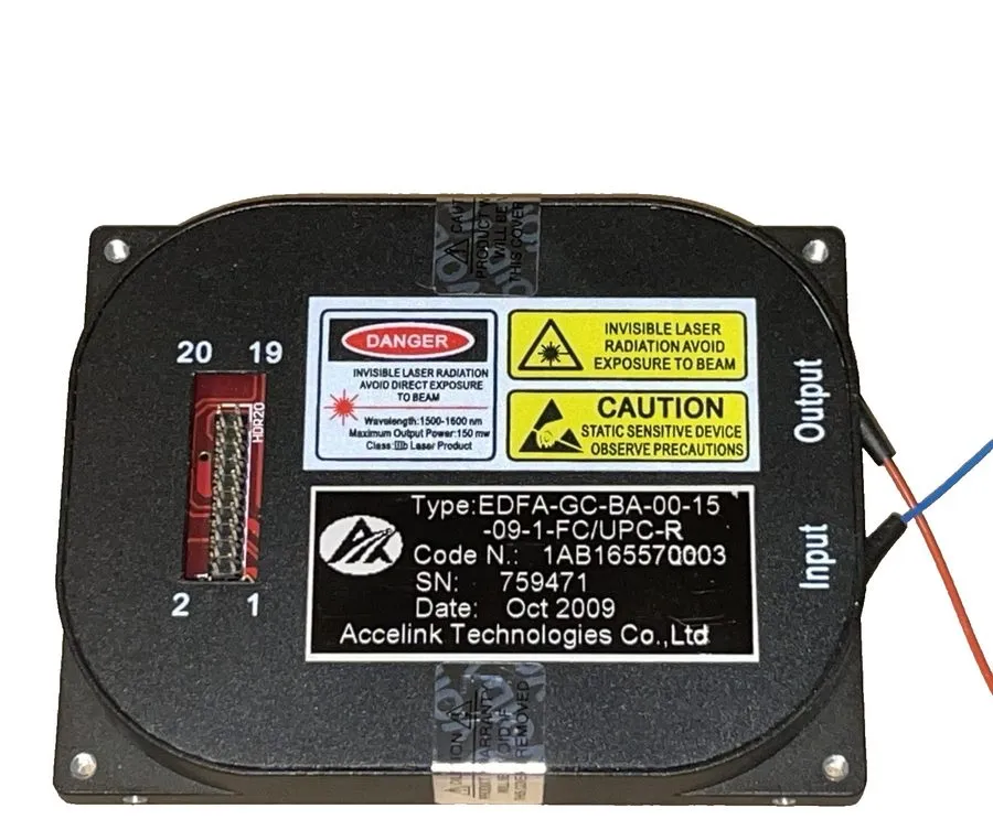 Оптический модуль Accelink EDFA-GC-BA-00-15 Optical Fiber Amplifier / EDFA Modul — фото лота 1