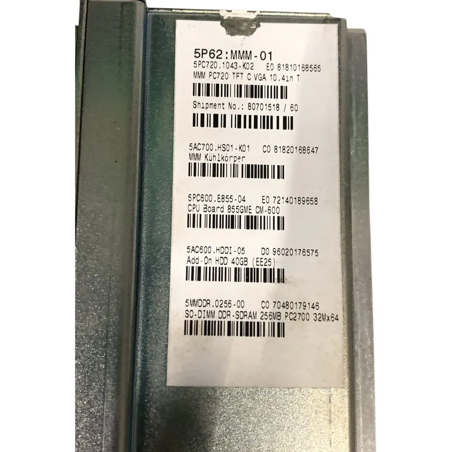 Промышленный компьютер B&R 5P62:MMM-01 Panel PC 5PC720.1043-K02 Rev.H0