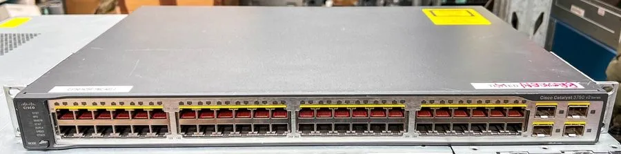 Коммутатор Cisco WS-C3750V2-48TS-S 48-Port Ethernet Network Catalyst