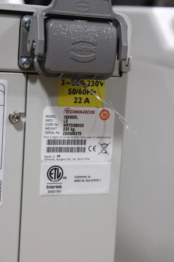Насос iGX600L Edwards NRY0GB000 Vacuum Pump Manufacturer