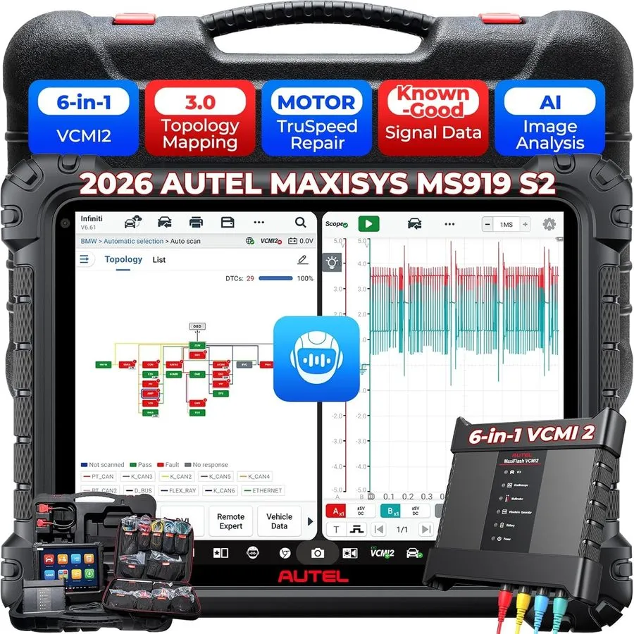 Диагностический сканер 2026 Autel MaxiSYS Ultra S2 Diagnostic Scanner Tool 6-in-