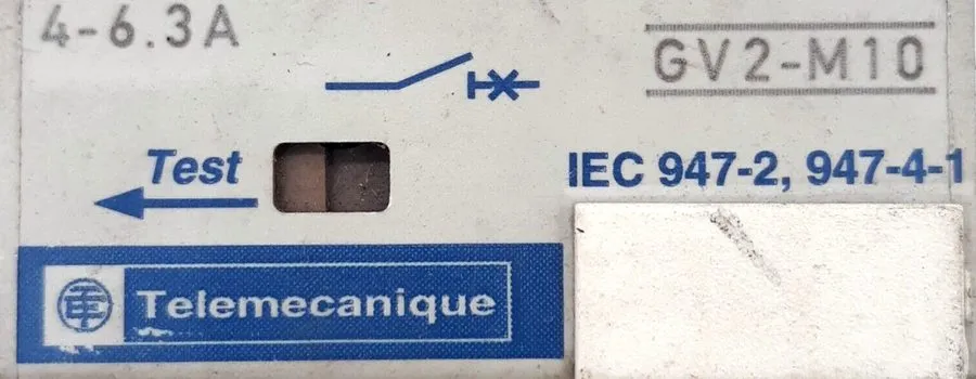 Автоматический выключатель Telemecanique GV2-M10 4-6.3 A Motor Circuit Breaker 6