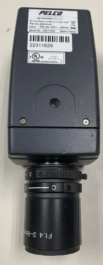 Камера Pelco Camera C20-CH-6 Box Camera, Color Hi Res 1/3 in, 12/24V NTSC