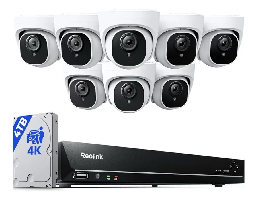 Камера Reolink 16CH NVR 4K 8MP PoE Outdoor Security Camera System Audio 4TB RLK1