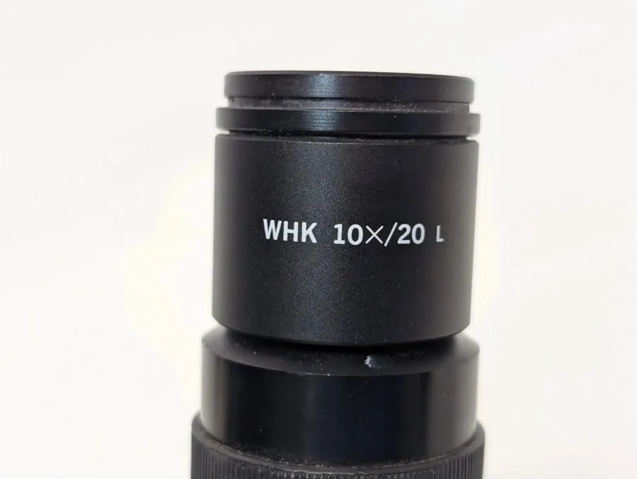 Микроскоп Olympus Vintage Fixed Binocular Microscope Head w/ WHK-10X/20L Eyepiec — фото лота 1