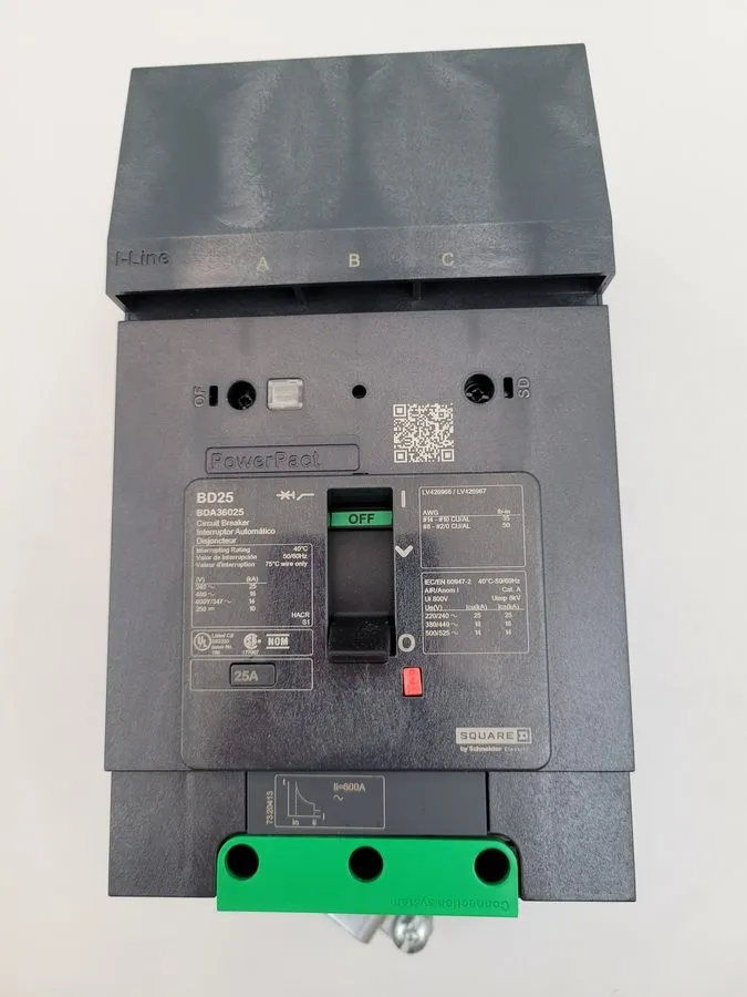 Автоматический выключатель Square D BDA36025 PowerPact I-Line Circuit Breaker 25
