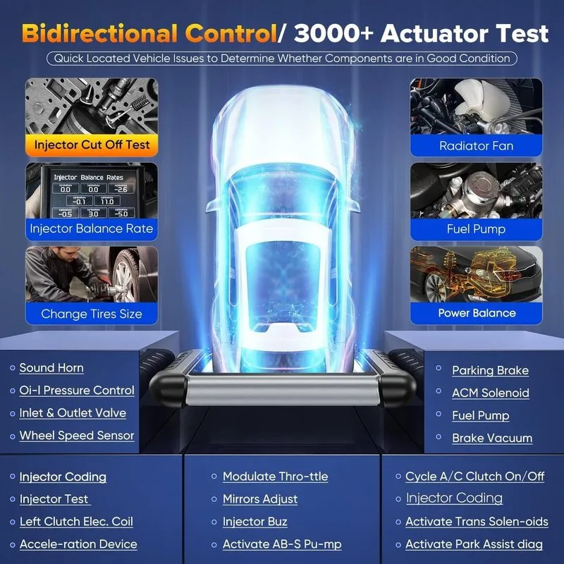 Диагностический сканер 2026 Autel Scanner MaxiPRO MP808BT PRO Automotive Diagnos — фото лота 3