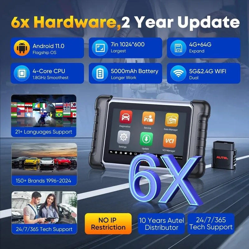 Диагностический сканер 2026 Autel Scanner MaxiPRO MP808BT PRO Automotive Diagnos — фото лота 4