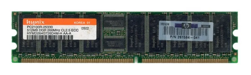Модуль памяти HYNIX HYMD264G726D4M-H 512MB DDR PC2100R ECC Registered RAM 266MHz