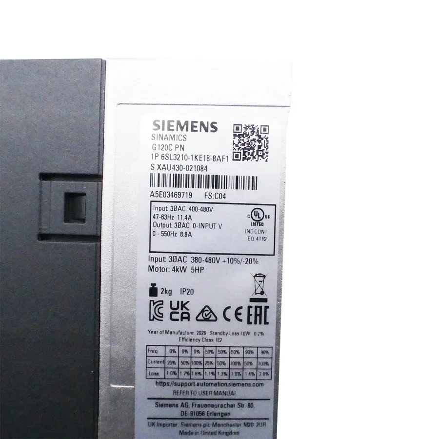 Частотный преобразователь 6SL3 210-1KE18-8AF1 SIEMENS 6SL3210-1KE18-8AF1 SINAMIC — фото лота 2