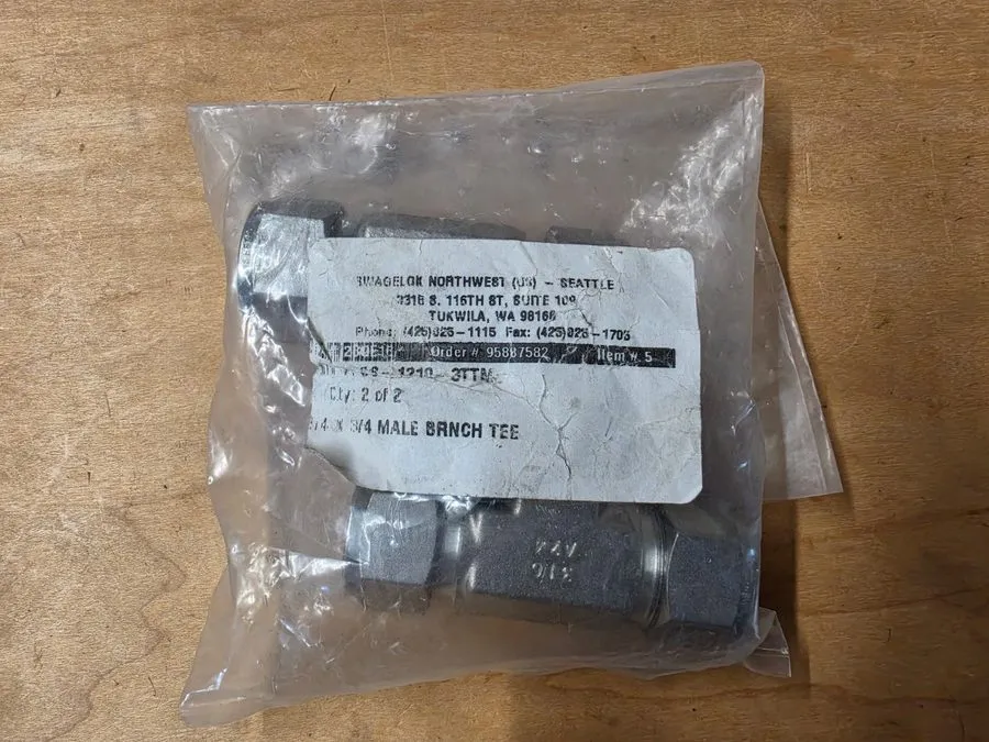 Фитинг Swagelok SS-1210-3TTM Stainless Steel Swagelok Tube Fitting FNSP — фото лота 2