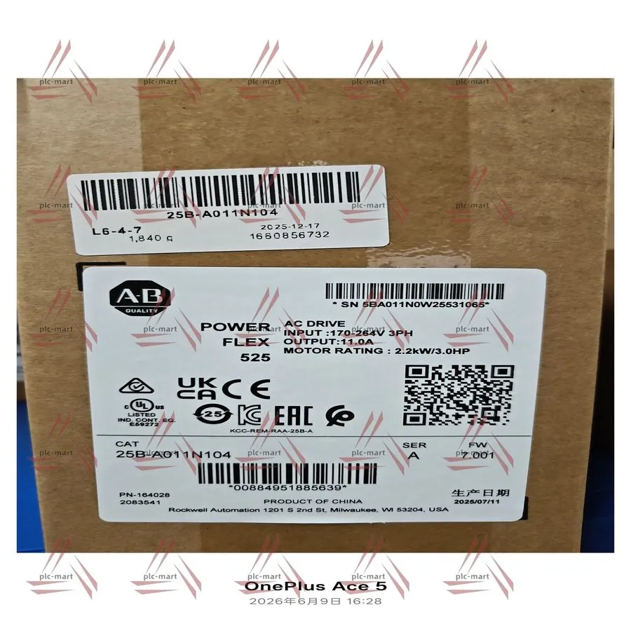 Частотный преобразователь Bradley Allen Bradley 25B-A011N104 PowerFlex 525 2.2kW