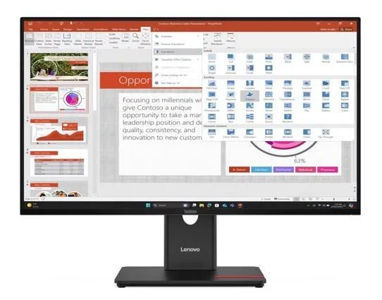 Монитор LENOVO ThinkVision T27i-40 27' FHD Monitor 120Hz 1920x1080 16:9 Height — фото лота 1