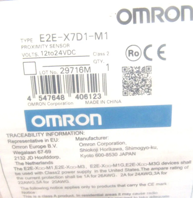 Датчик приближения OMRON E2E-X7D1-M1 J-T PROXIMITY SENSOR 4 PIN 12-24VDC