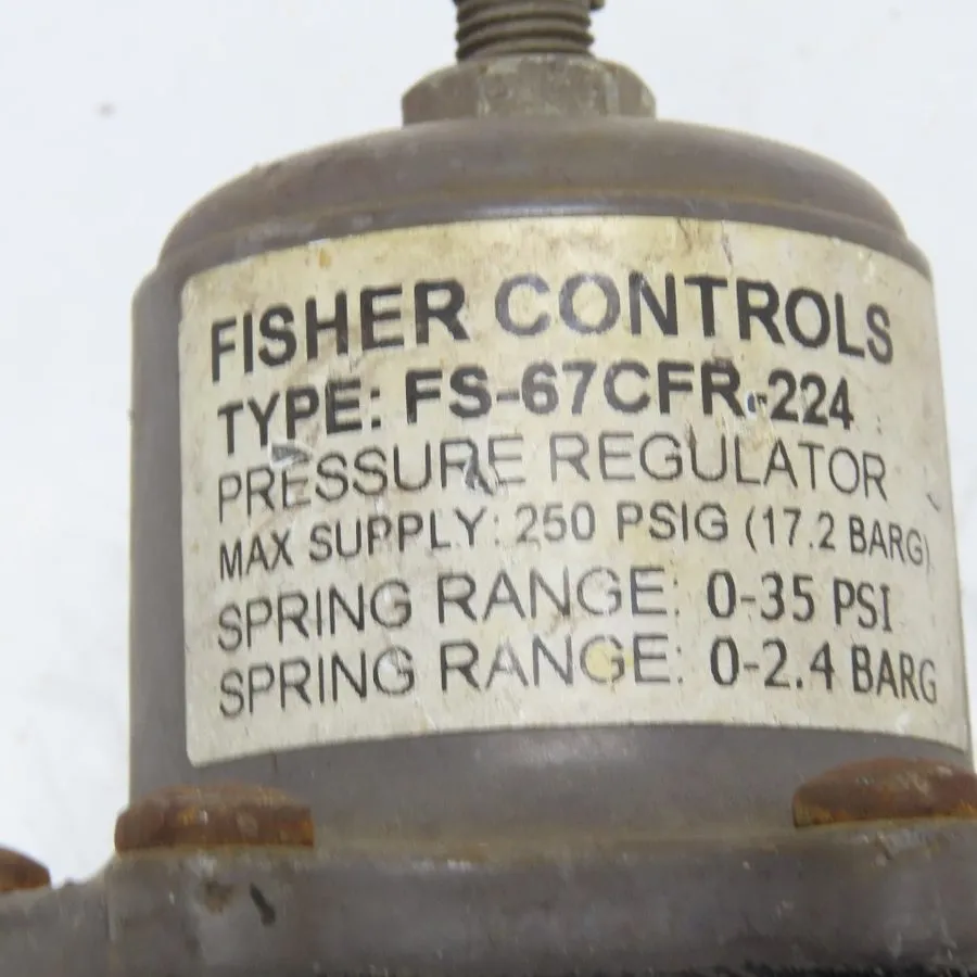 Трубопроводная арматура GOOD ! EMERSON FISHER PRESSURE REGULATOR FS-67CFR-362