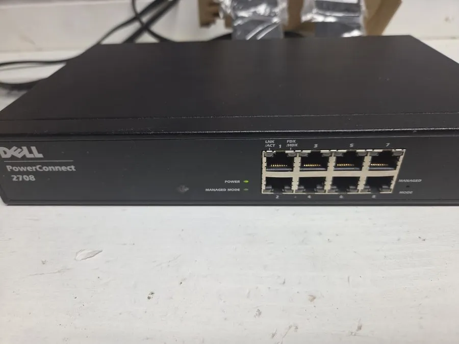 Коммутатор Dell PowerConnect 2708 8-Port Gigabit Ethernet Network Switch w/Power