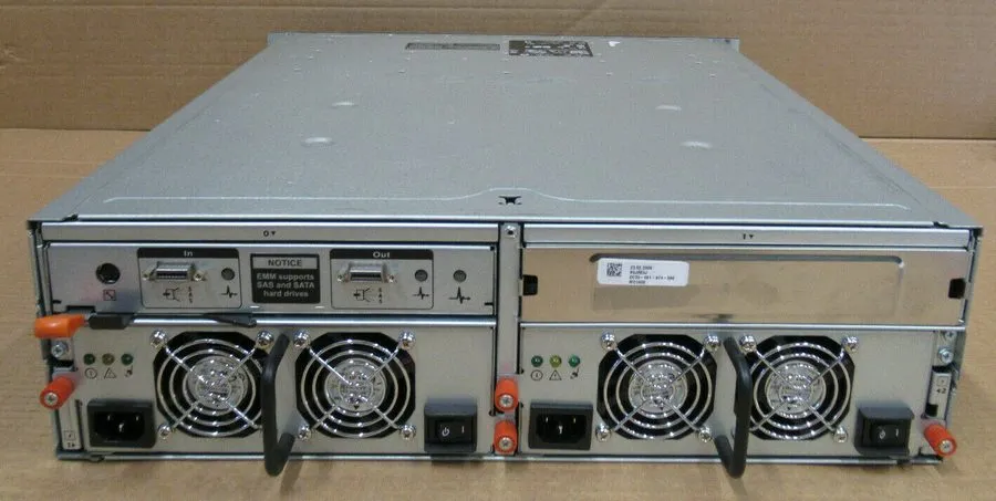 Блок питания Dell PowerVault MD1000 Storage Array 15x 3.5" SAS HDD Bays 2x EMM 2 — фото лота 2