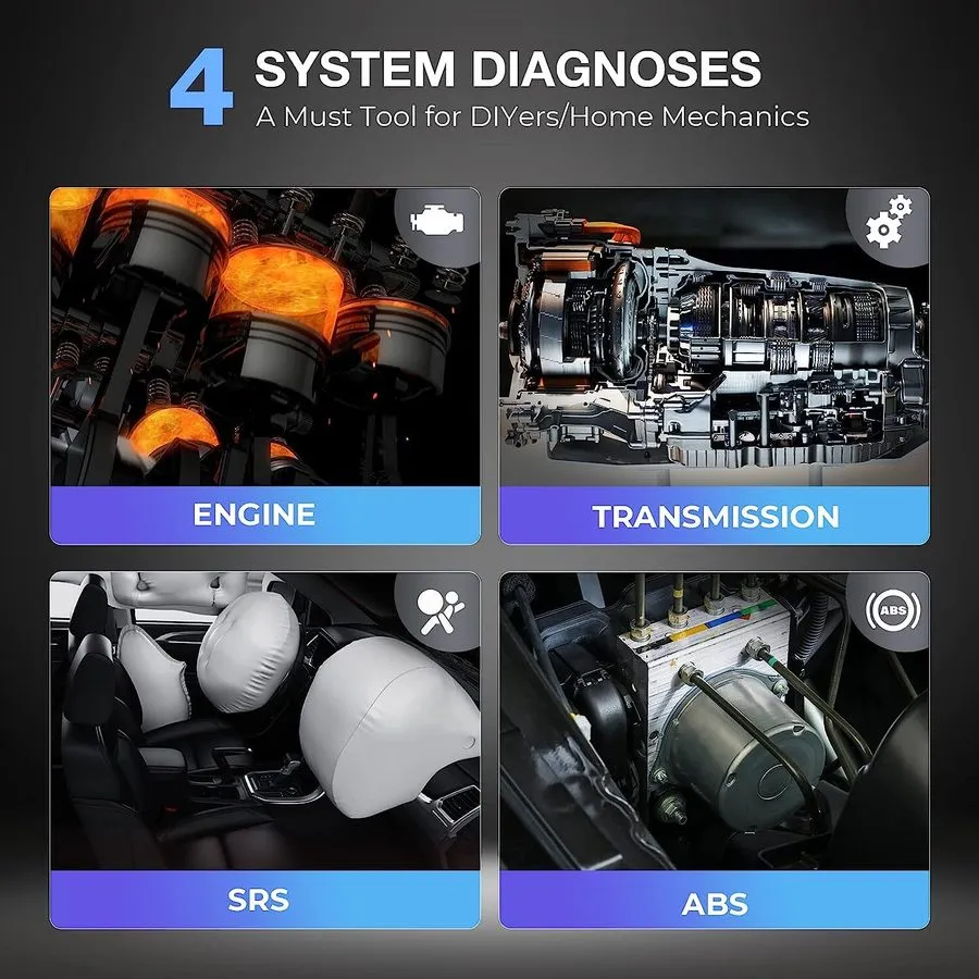 Диагностический сканер 2026 Autel ML629 OBD2 Scanner, ABS SRS Engine Transmissio — фото лота 2