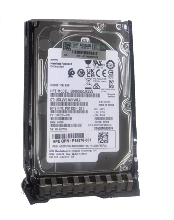 Жёсткий диск P53561-B21 P54681-001 HPE 600GB SAS 12G 10K 2.5" ENT GEN11 HDD Hard