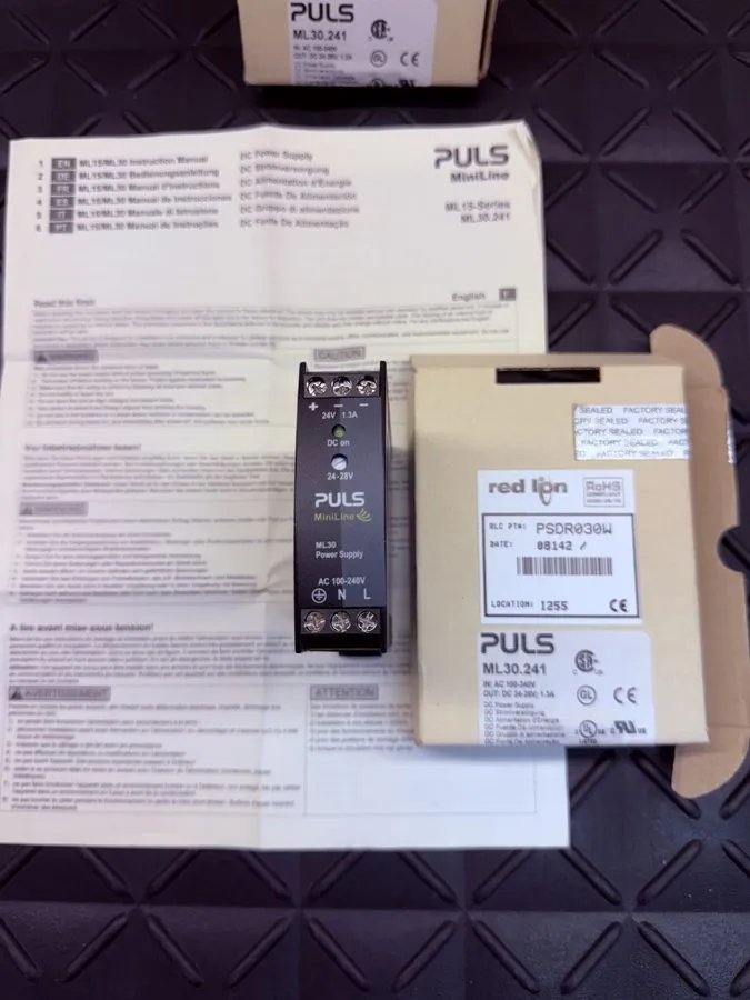 Блок питания PULS ML30.241 DC Power Supply IN 100-240Vac OUT 24-28Vdc 30W 1.3A D