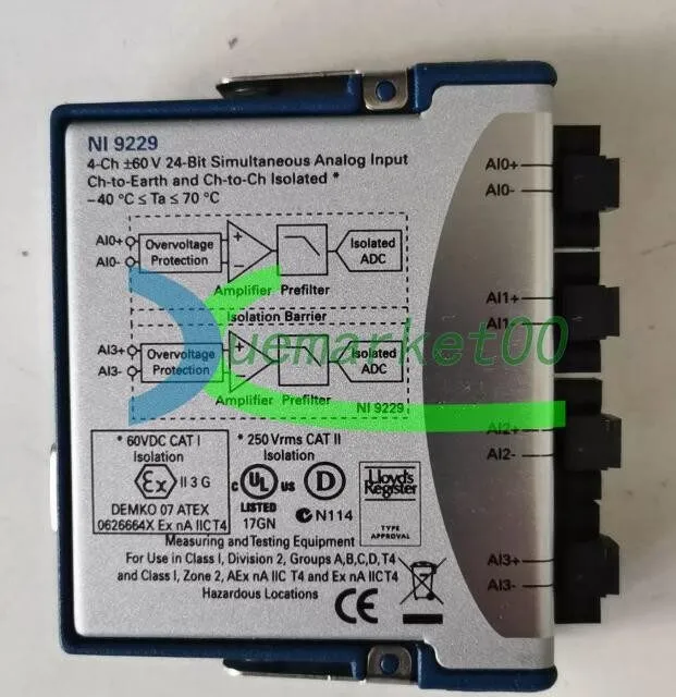 Модуль ввода-вывода National Instruments NI 9229 Analog Input Module NI-9229 779