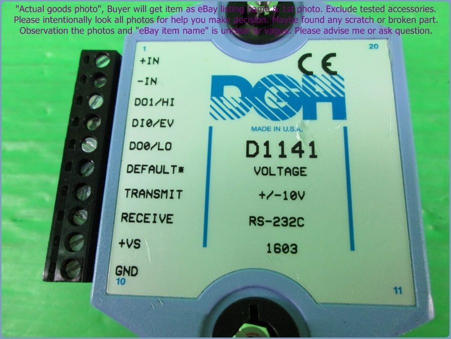 Фото лота INPUT/RS-232 от продавца №30673