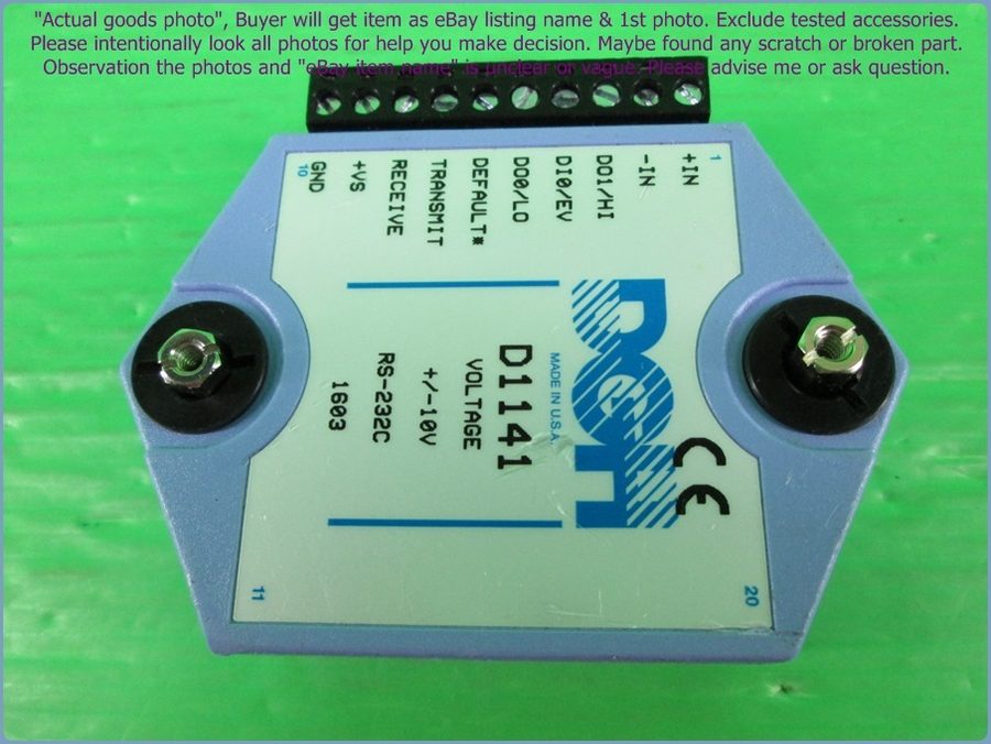 Фото лота INPUT/RS-232 от продавца №30673