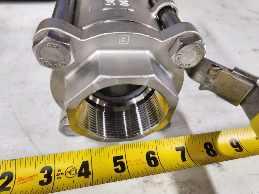 Клапан Jomar T-SS-1000N-4B 2"Npt Ball Valve Stainless Steel CF8M Full Port 1000W