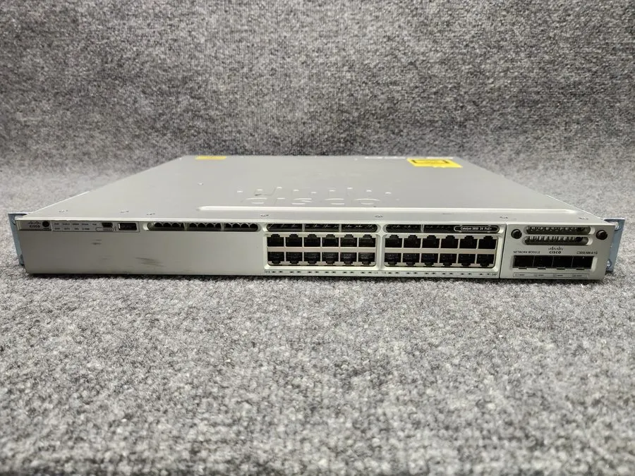 Коммутатор Cisco Catalyst WS-C3850-24P-S Switch 24 Port Gigabit PoE+ 715W