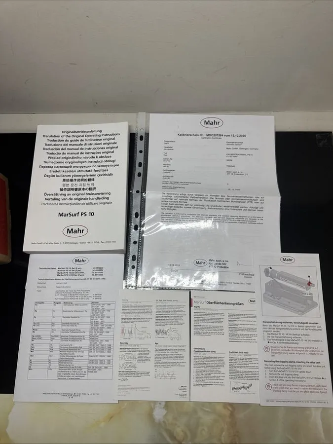 Профилометр Mahr 6910230 Marsurf PS10 Surface Roughness Tester Set Profilometer  — фото лота 2