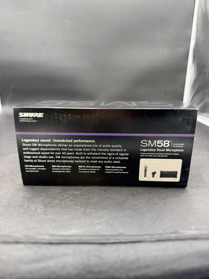 Микрофон Shure SM58 Cardioid Dynamic Live Microphone with 25-Feet XLR Cable — фото лота 2