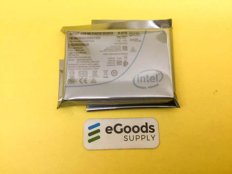 SSD-накопитель Intel DC P4510 8TB NVMe PCIe 3.1 x4 U.2 Enterprise SSD SSDPE2KX08