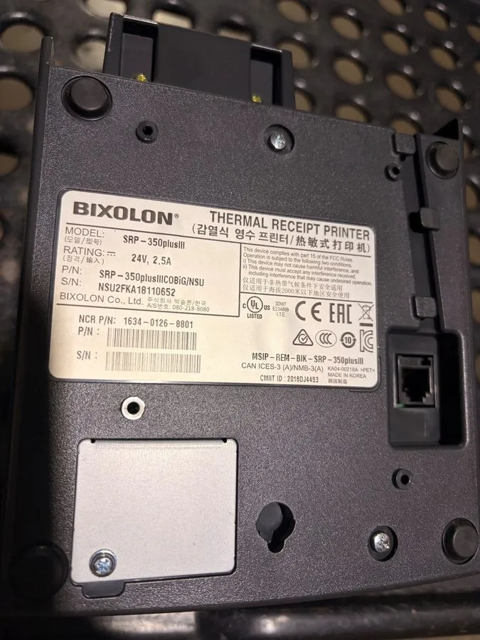 Принтер чеков BIXOLON SRP-350PLUSIII Thermal Receipt Printer, WORKS GREAT
