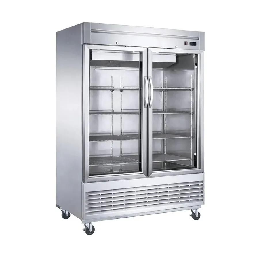 Холодильный шкаф Koolmore RIR-2D-GD 54" 2-Glass Door Reach-In Refrigerator, 47 c