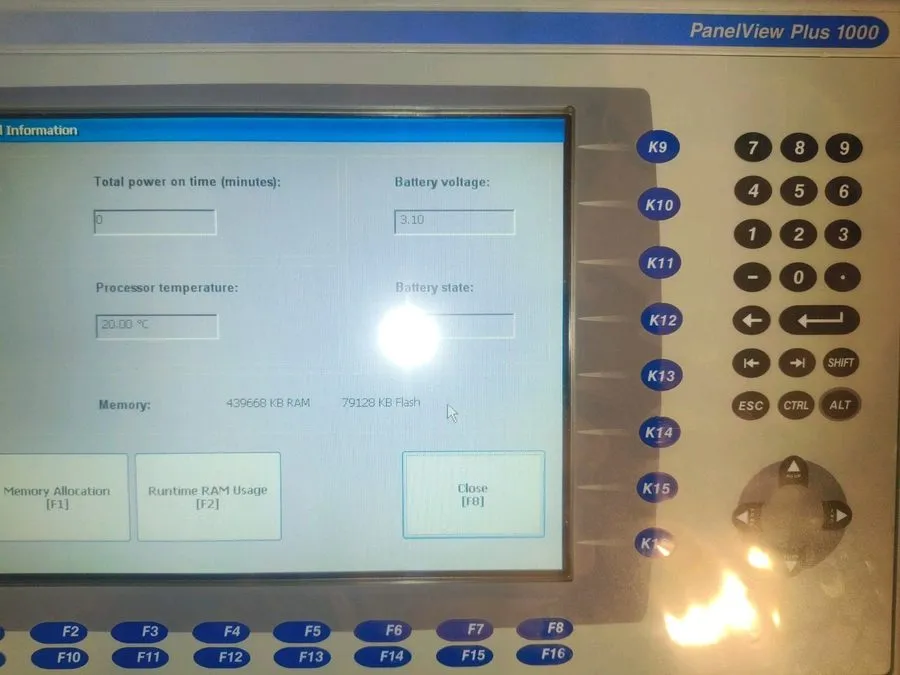 Панель оператора ALLEN BRADLEY 2711P-B10C4D8 SER A PANELVIEW PLUS 6 OPERATOR PAN