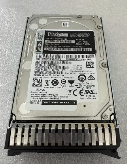 Сервер 7XB7A00025 ThinkSystem 2.5" 600GB 10K SAS 12Gb Hot Swap 512n HDD FRU 00YK