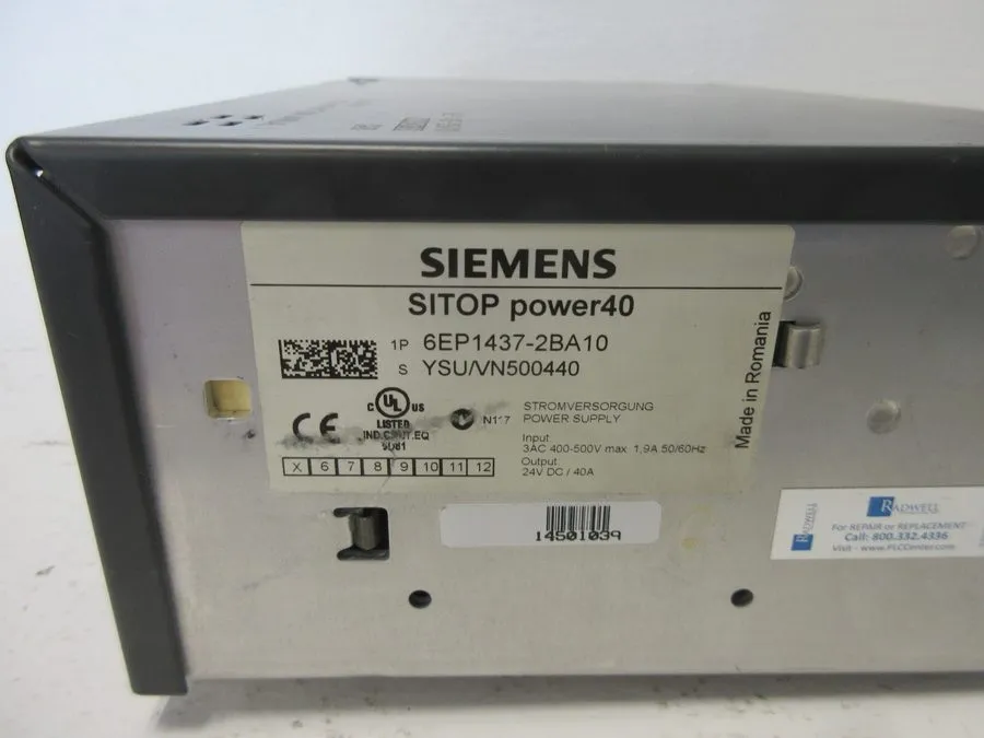 Блок питания 6EP1437-2BA10 Siemens SITOP Power supply output 24VDC/40A