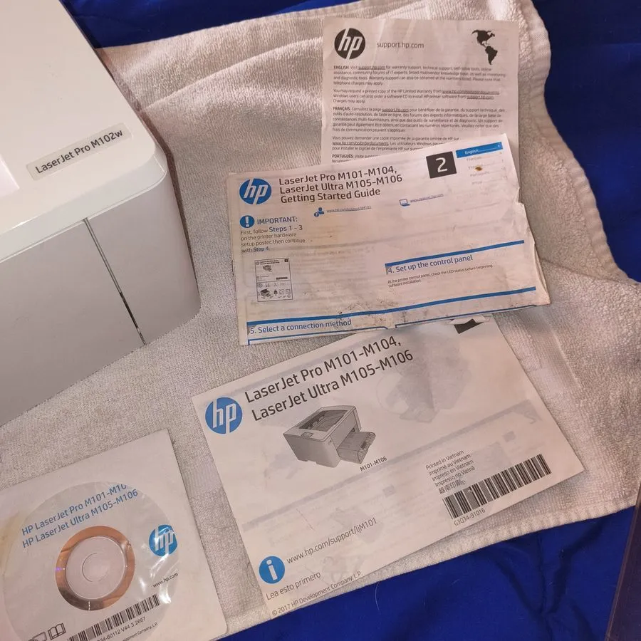 Лазерный принтер HP LaserJet Pro M102w Wireless Monochrome Laser Printer NO Tone