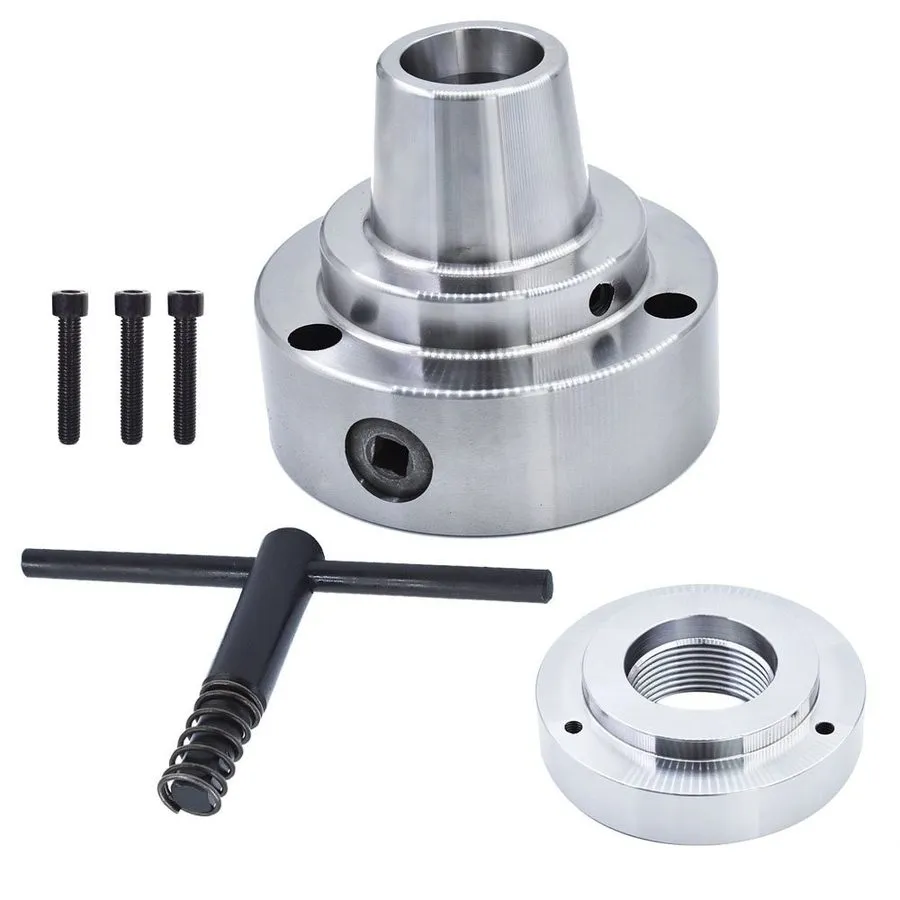 Режущий инструмент 5C Collet Lathe Chuck Closer W/ Semi-finished Adp.2-1/4 x 8 T — фото лота 2