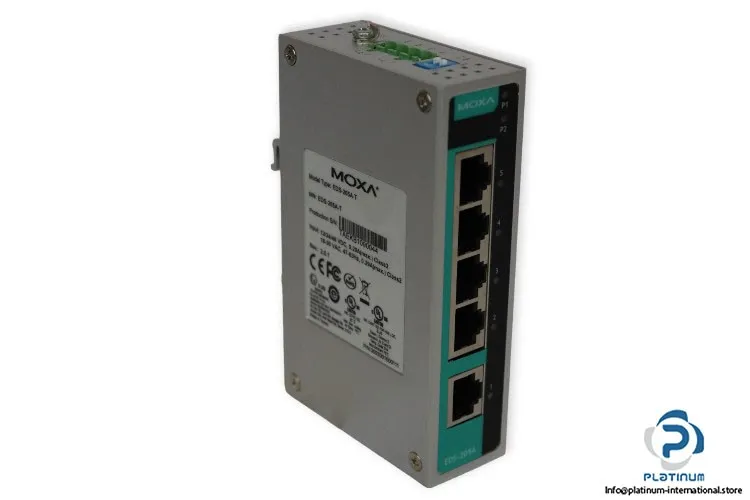 IIoT-устройство MOXA EDS-205A-T 5 Port Ethernet Switch
