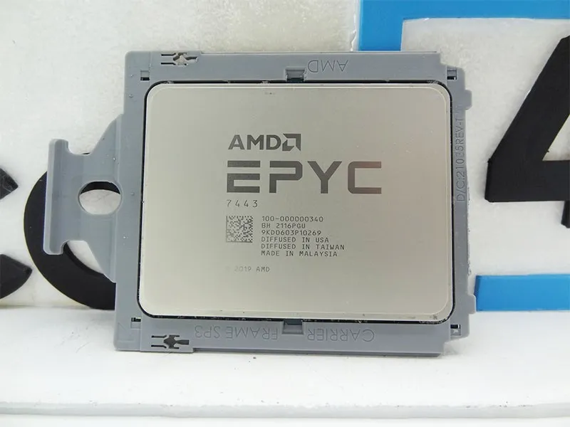 Процессор AMD EPYC 7443 24 Core 2.85GHz 200W CPU Unlocked 100-000000340 Milan 24