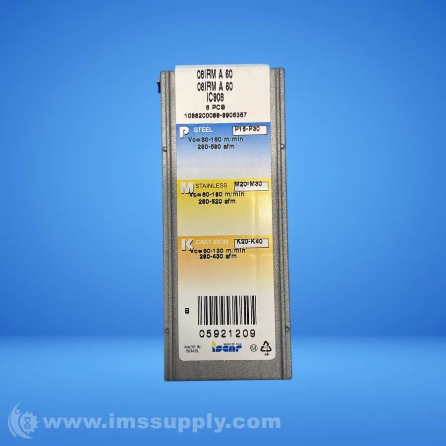 Режущий инструмент ISCAR 16ERM 11 W IC908 EXTERNAL WHITWORTH THREADING INSERT